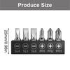 Mini Magnetic Head Ergonomic Handle Ratchet Screwdriver Set with 6 Bits and 3 Ratchet Setting for Household Repair Tools