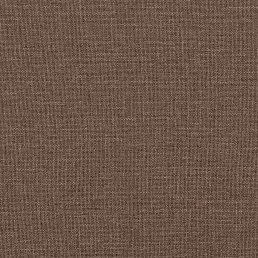 3 Seater Sofa Brown 220 Cm Fabric