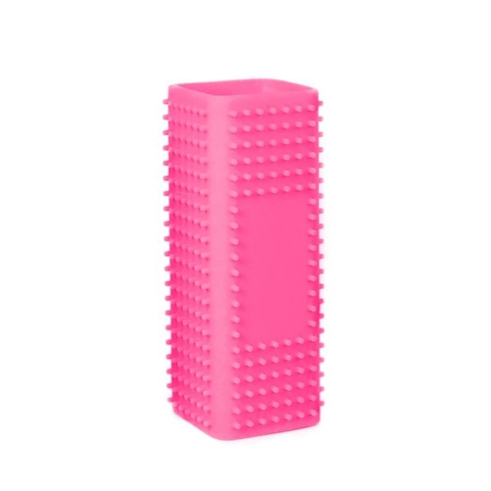 

Hollow Dog Hair Remover Solid Color Pet Cleaning Comb Creative Pet Hair Removal Brush рожевий