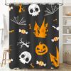 Tuniu Halloween Bat Skull Candy Ghost Shower Curtain For Bathroom Decor Spooky Scary Cute