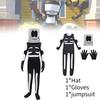 Unisex Halloween Cosplay Skeleton Jumpsuit For Creative Stage Performances And Events