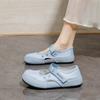 2025 Summer Mary Jane Casual Loafers - Women's Breathable Comfortable Hollow Out Velcro Flat Casual Shoes