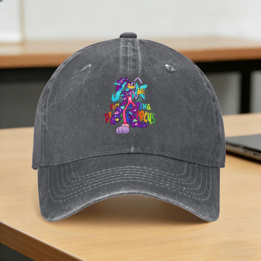 Washed Baseball Cap Amazing Circus Jax TADC Rabbit Summer Hip Hop Hats For Unisex Women  Fashion Hunting Camping Sun Snapback Cap
