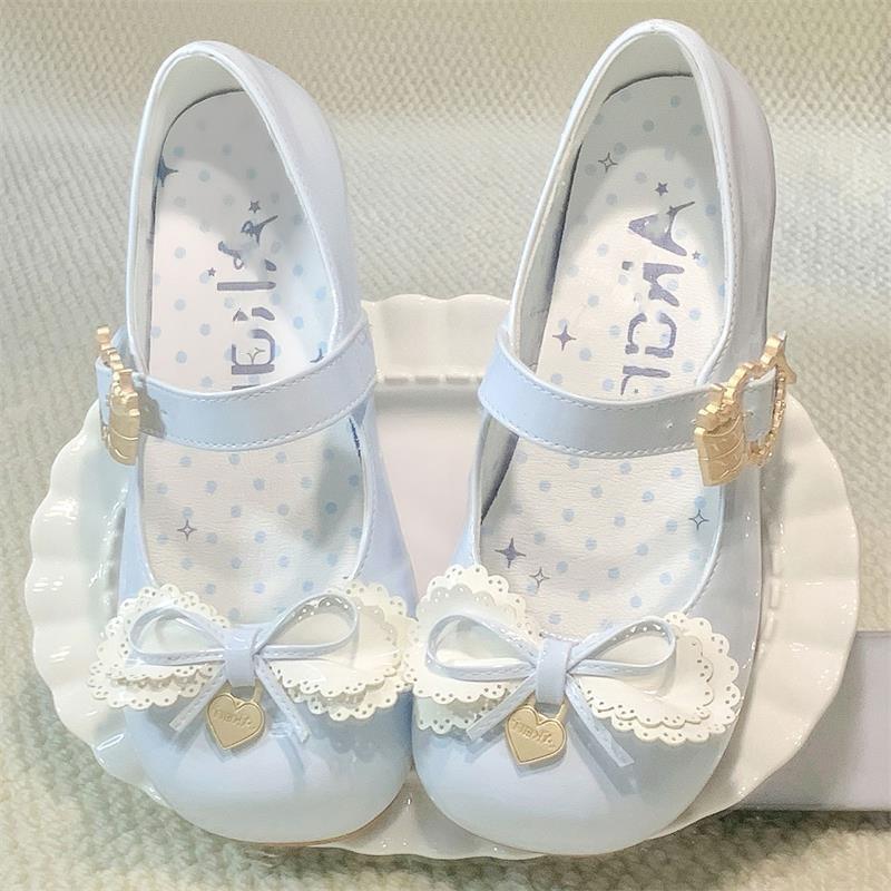 

Lolita shoes dopamine small leather shoes women s bow lolita shoes college style cute doll feeling low documentary 40