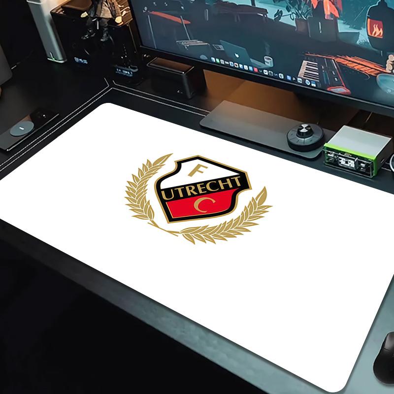 Football Club Utrecht Print  Cushion Non-slip Laptop Tablet Big Mousepad XXL Mat Mini PC Playmat With Lock edge