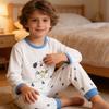 Kids' Spring/Autumn Pajamas: Lyocell Two-Piece Set for Boys & Girls - Lightweight Top & Pants