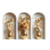 3 Pcs 3D Wall Vase Flower Wall Stickers Vintage Art Self-Adhesive Colorful