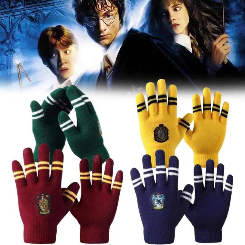 Harry Hogwarts Potter Icon Knitted Gloves Warmth Cosplay Prop Christmas Gifts