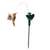 2 Pieces Solar Fluttering Dancing Feathered Bird Stakes Outdoor Garden Decor