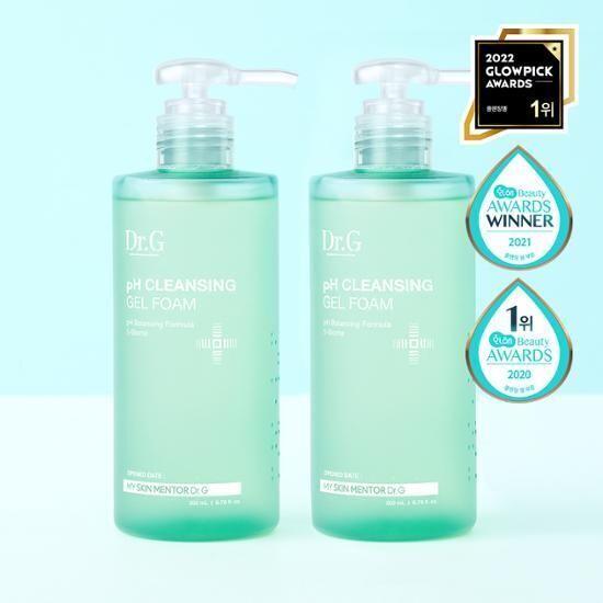 Dr.G Mildly Acidic Cleansing Gel Foam 200ml Promotional 2 Types, Choose 1 (200ml+100ml / 200ml+200ml)