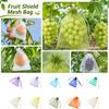 Organza Drawstring Mesh Bags for Fruit Protection Reusable Fine Mesh Net Bags with Drawstring Closure Suitable for Insect Prevention and Storage