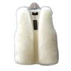 Women Imitation Fur Vest V-neck Sleeveless Open Front Plush Texture Solid Color Waistcoat Winter Thickened Vest Coat