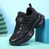 Boys Sneakers Leather Mesh Stitch Black White Breathable Comfortable Kids Shoes Running Sports Children Sneakers for Boy
