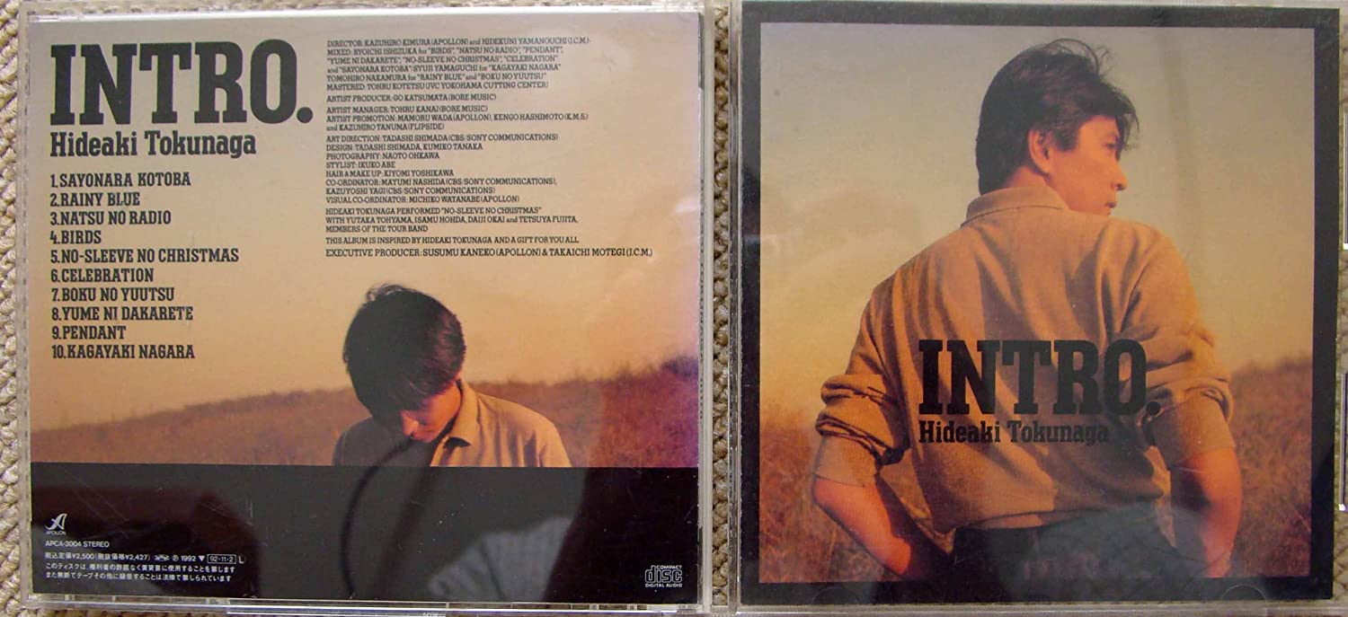 

CD HIDEAKI TOKUNAGA - INTRO BY3241 Radio City 1987 Japan Japanese Pop Star