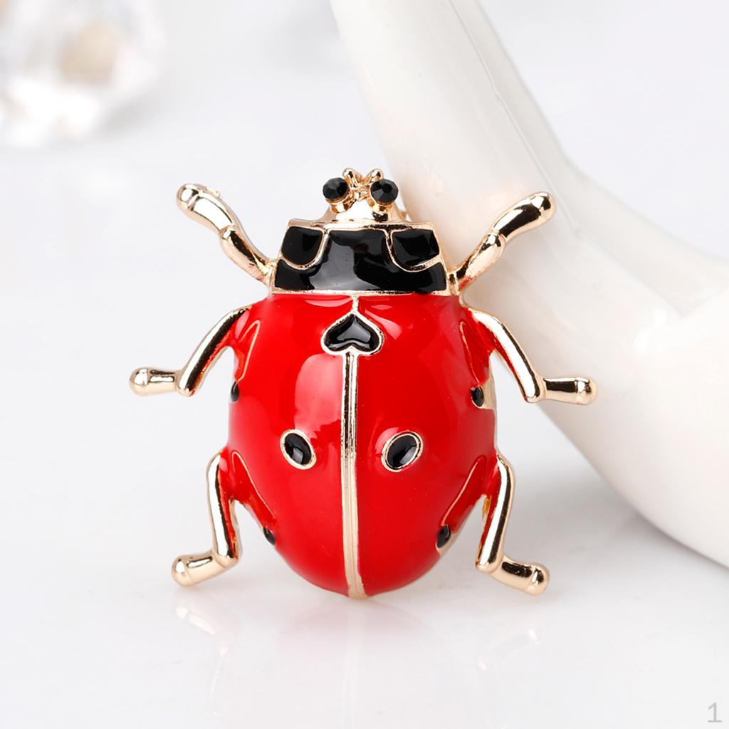 

2 шт. Унисекс Брошь Ювелирные изделия из эмалированного стекла - красный