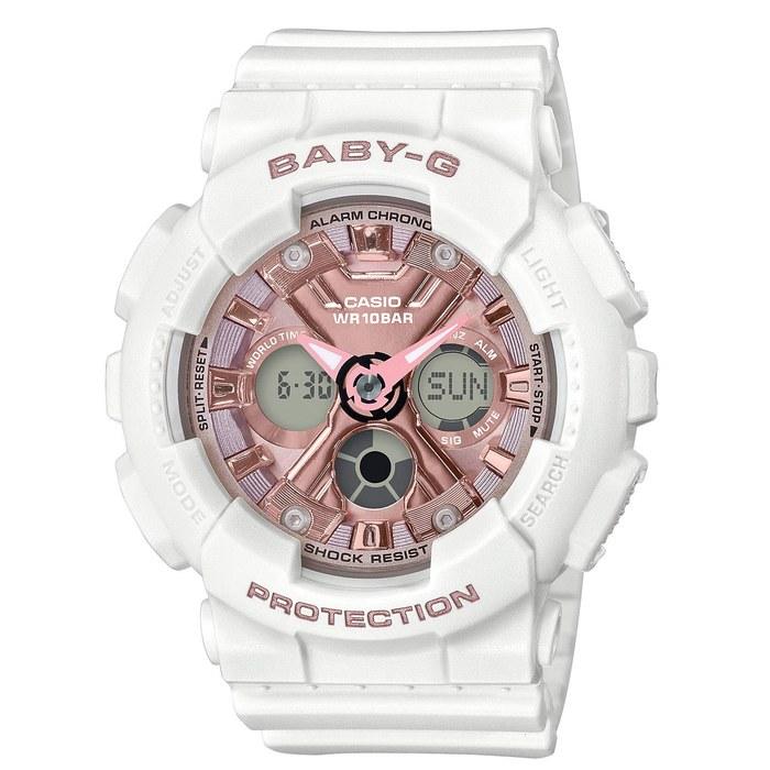 [Casio] Baby-G Watch BA-130-7A1JF Women s White/Metallic Pink