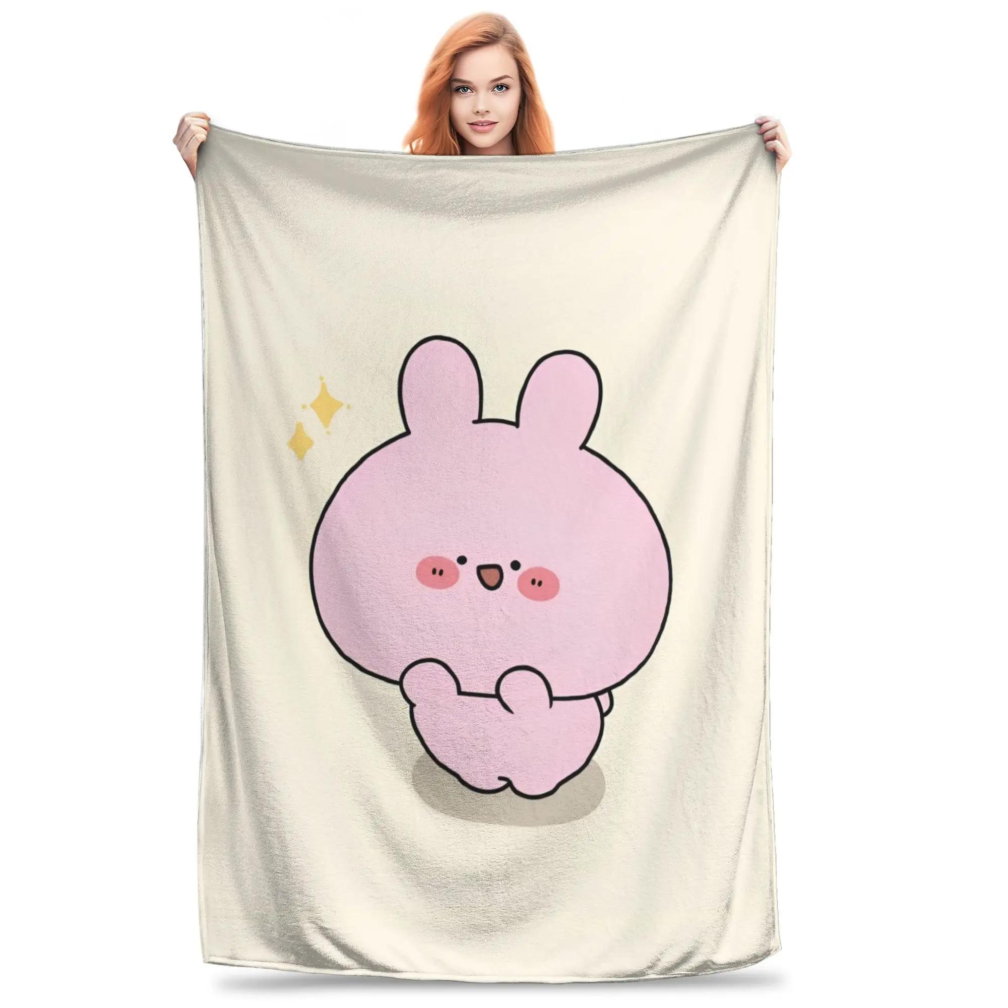 

Ultra Soft Flannel Throw Blanket Asamimichaan Multifunction Decorative Plush Thin Quilt for Bedding Travel 100x150cm