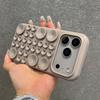 Shockproof Circular Suction Cup Silicone Phone Case for iPhone 17 15 14 16 Pro Max  Air Adsorption Strong Multi Function Cover