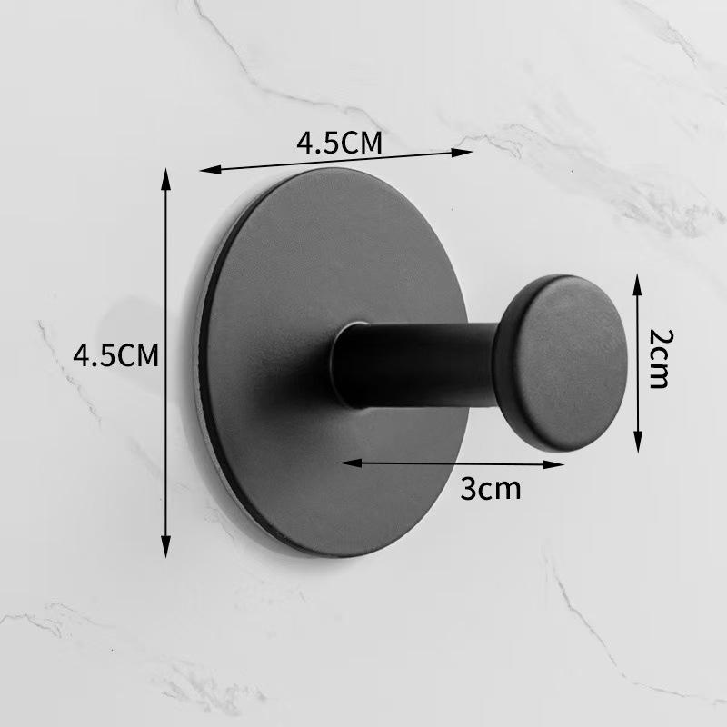 Traceless 304 Stainless Steel Adhesive Hook for Bathroom & Kitchen