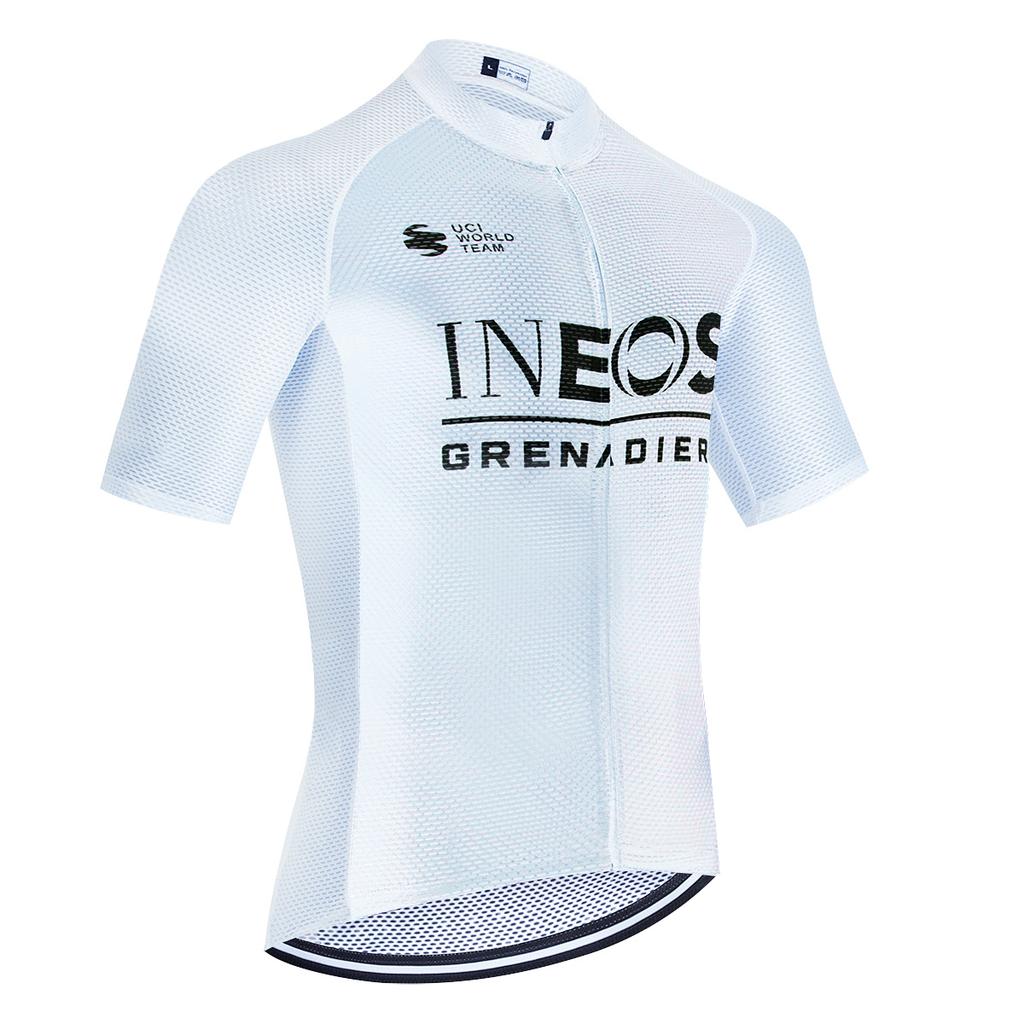 Neues Weißes 2025 Radsport-Set INEOS Radsportteam Trikot Radhose Herren Damen Pro Ropa Ciclismo Fahrrad Trikot Kleidung Uniform
