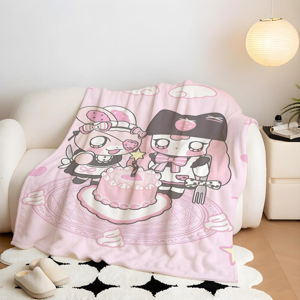 Cartoon F-Fufu A-And B-Bibi Throw Flannel Throw Blanket, Lightweight Cozy, Durable Washable Cute Cool