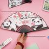 Panda 8-inch Cartoon Folding Fan - Cute Anime Design, Perfect for Students, High-Quality Summer Cool