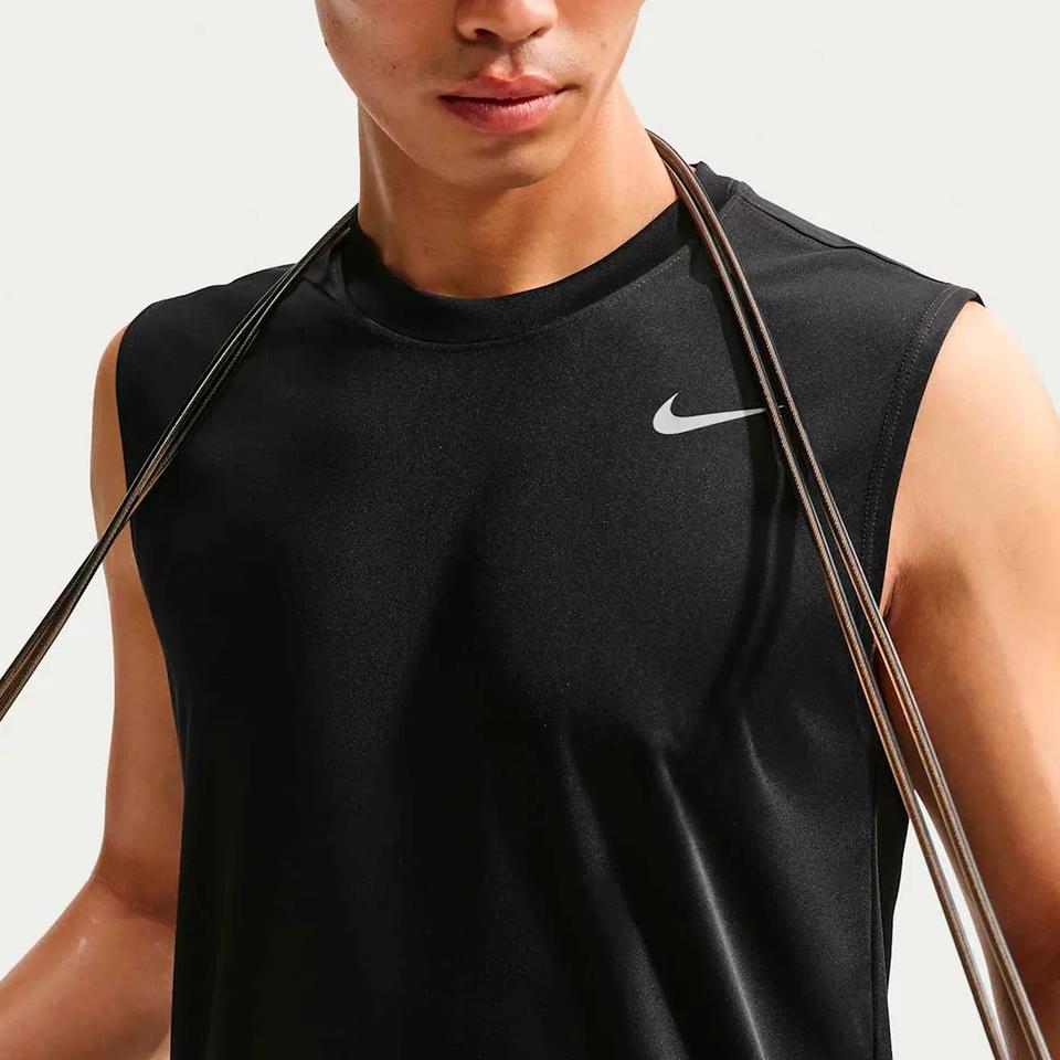 Nike Dri-Fit Round Neck Logo Sleeveless Vest Men Tops IO1430-010