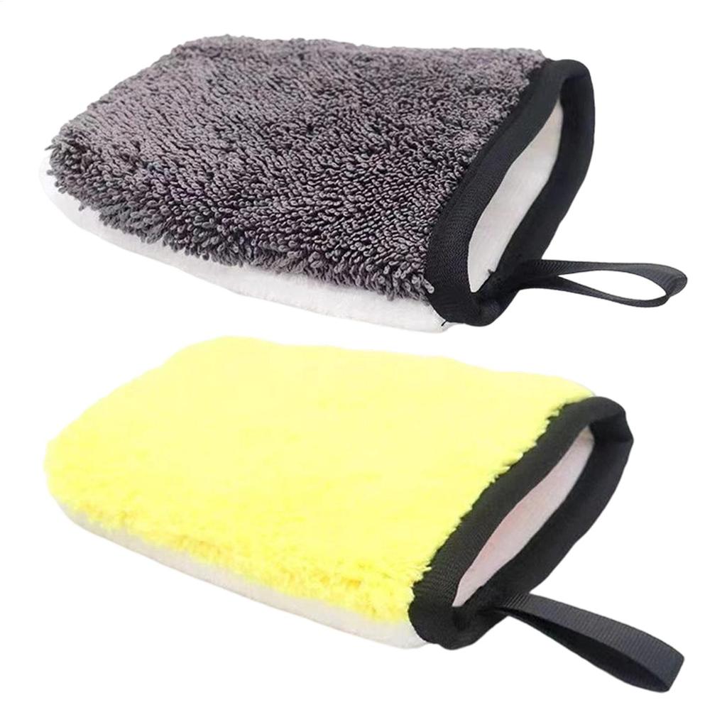 1PC Wash Mitt Soft Microfiber Car Wax Applicator Mitts Polishing Sponge Wax Foam Applicator Pad for Car Cleaning Accessories
