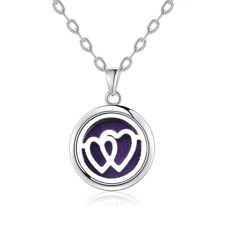 New Tree Of Life Aromatherapy Necklace Stainless Steel Essential Oil Diffuser Amulet Perfume Locket Pendant Women Jewelry Gift