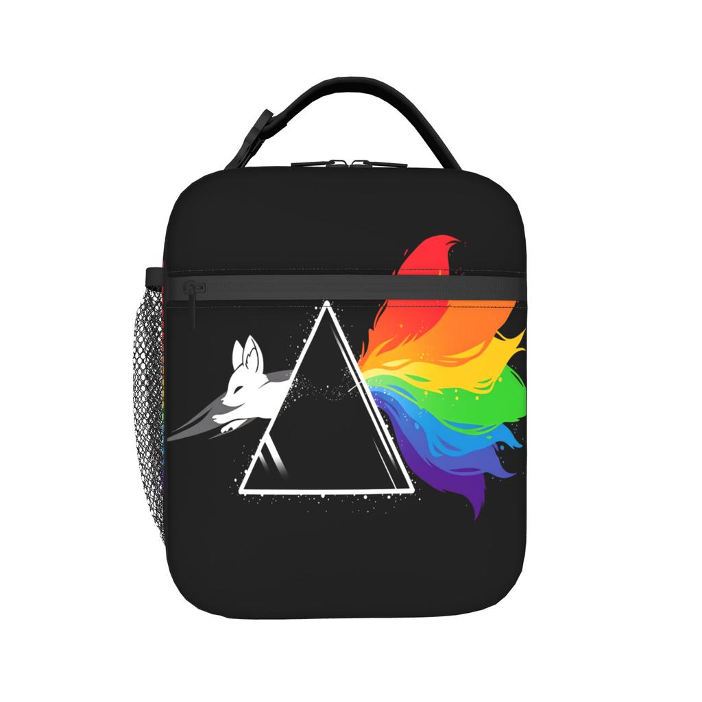 Cute Fox Lunch Bag For Adult Print Lunch Box Fun Picnic Cooler Bag Portable Oxford Thermal Tote Handbags
