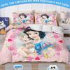 Princess Series 3D Print Children'S Cartoon Bedding Set 2/3-Piece Set,100% Polyester Quilt Cover Set With Pillowcases Home Decor