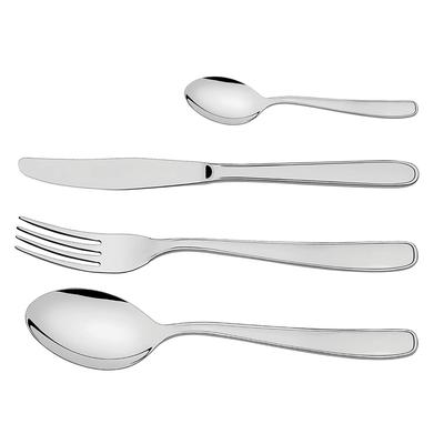 Tramontina Malaysia Lightweight Stainless Steel Cutlery Made In TRAMONTINA 24-Piece Dishwasher-Safe Set, Gift, Brazil, 66902/976