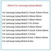 Watchband 20mm 22mm Leather Strap For Samsung Galaxy Watch 5 Pro 45mm/4 Classic 46mm 42mm Bracelet Belt Watch 5/4 44mm 40mm Watch Band