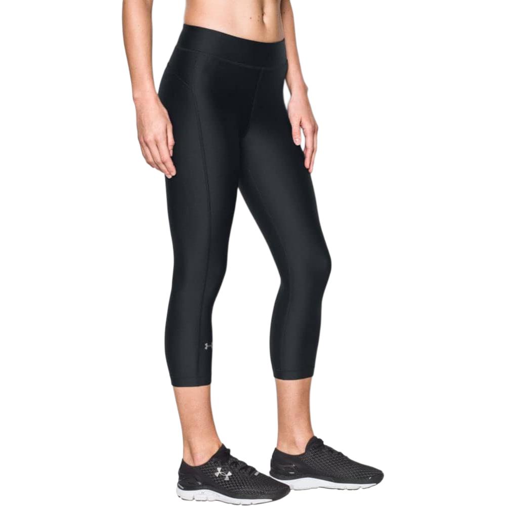 Under Armour Solid Color Tight Fit Three Quarter Length Sports Pants Women bottoms 1297905-001 XS
