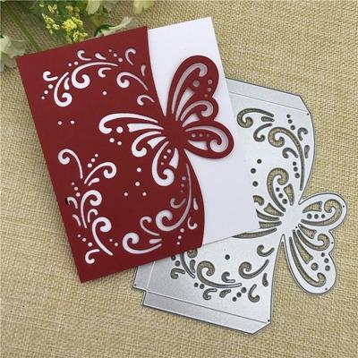 Butterfly Envelope Greeting Card Metal Cutting Dies Stencil Scrapbooking Photo Album Card Paper Embos