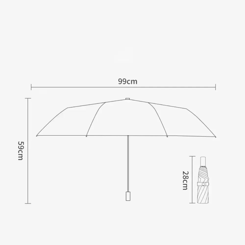 Fashion Print Pocket Flat Sunshade Umbrella High-end Pocket Compact and Portable Wind Resistant and Water Repellent Umbrella