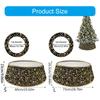 Delicate Sequin Christmas Tree Skirt Sequin Glitter Christmas Tree Skirt Practical Stand Cover for Seasonal Decors