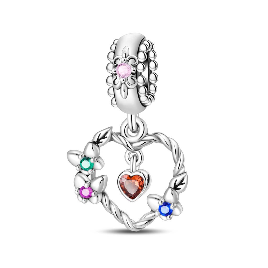 925 Silver Charms DIY Bracelet Beads Travel Camera Mailbox Heart Flower Graduation Gift for Women Fine Jewelry