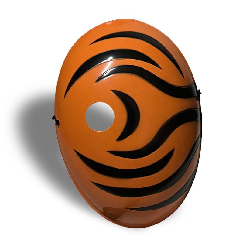 Maschera Naruto Halloween Sharingan Luminoso Uchiha Obito Maschera Bianca Accessori Cosplay