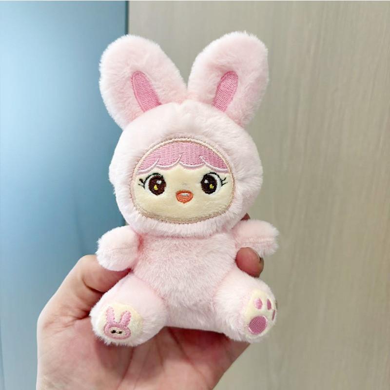 Plush Cute Toy Bear Adorable Stuffed Bunny Doll For Girls Birthday Gifts And Backpack Charm