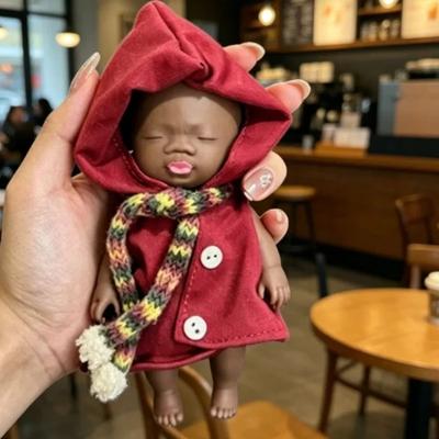 Natasha Squeeze Decompression Toy 14cm Black Skin Ugly Doll With Clothes Set Relieve Anxiety Prank For Adult Office Workers