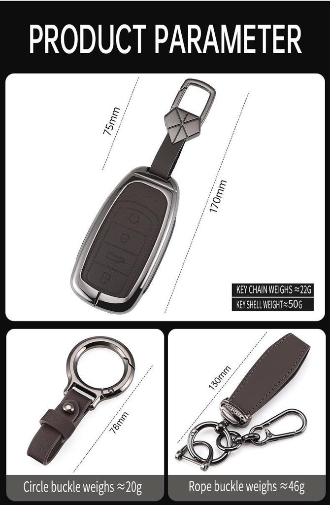 Chery Tiggo Key Case for 2025 Tiggo 8 Pro/9/8 Plus/8L/7 Plus and Arrizo 8 Models