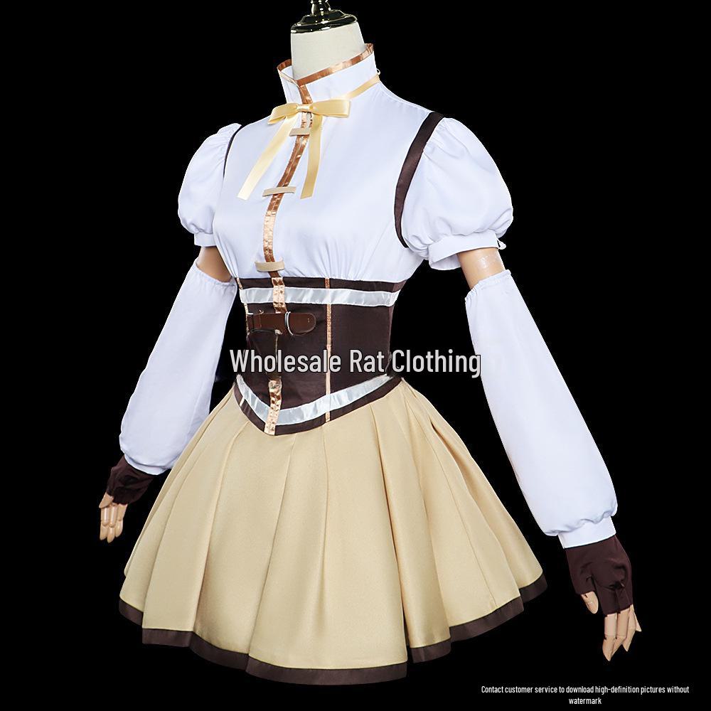 Magical Girl Madoka Tomoe Asami Combat Cosplay Costume - Halloween Women's Two-Dimensional Suit