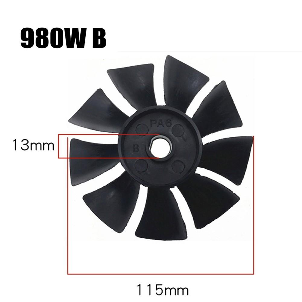 1100W Fan Blade 980W Black Cooling Fan Direct Connected