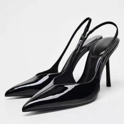 Luxury  Women Modern Sandals  Summer Pointed Toe Sexy Lady High Heels Shoes for Wedding Evening Party Stilettos