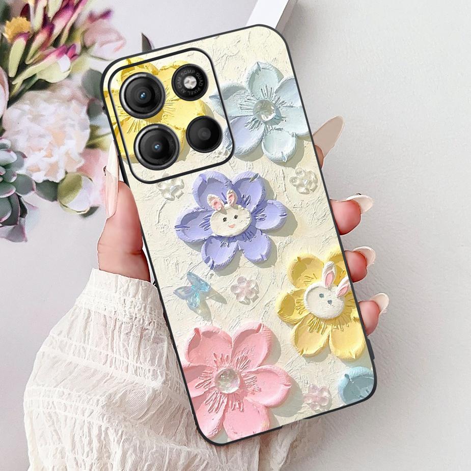 For Motorola Moto G15 Case Stylish Painted Cover Shockproof Soft TPU Phone Case For Motorola G15 G 15 MotoG15 Fundas 6.72'' Capa