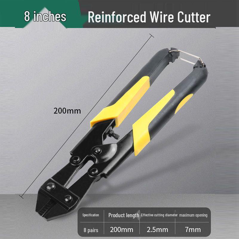 Heavy-Duty Wire, Rebar, and Lock Cutters - Demolition Pliers for Iron and Chains