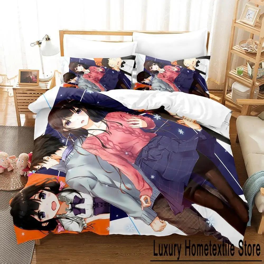 3D Print Anime Masamune-kun No Revenge Bedding Set Single Twin Full Queen King Size Bed Set Adult Kid Bedroom Duvet Cover Sets