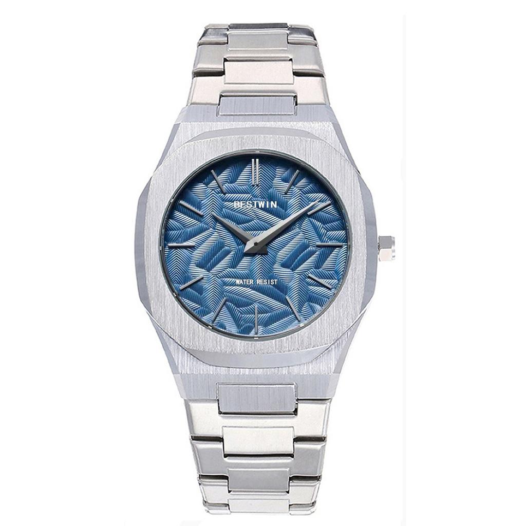 Men's Watch Embossed Leaf Characteristic Face Quartz Waterproof Watch