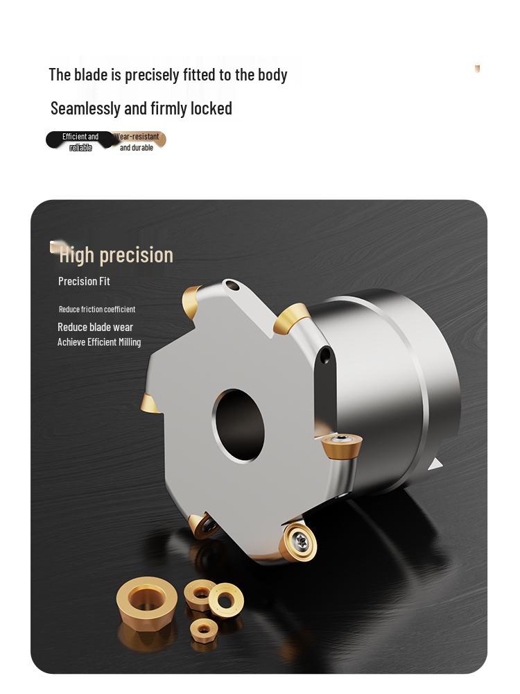 TMR T-Slot Cutter Head R3-R6 for CNC Arc Slotting, Three-Sided Cutting